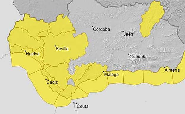 The areas with weather alerts this Sunday, 20 March.