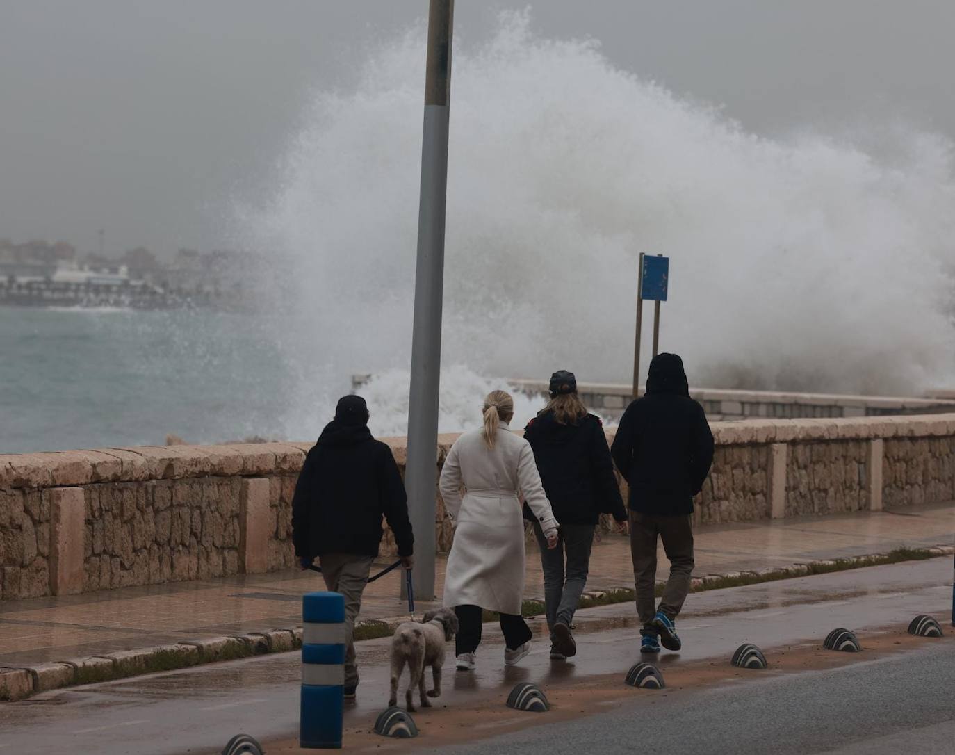 Photographs of the damage to the beaches of the Costa del Sol due to the storm