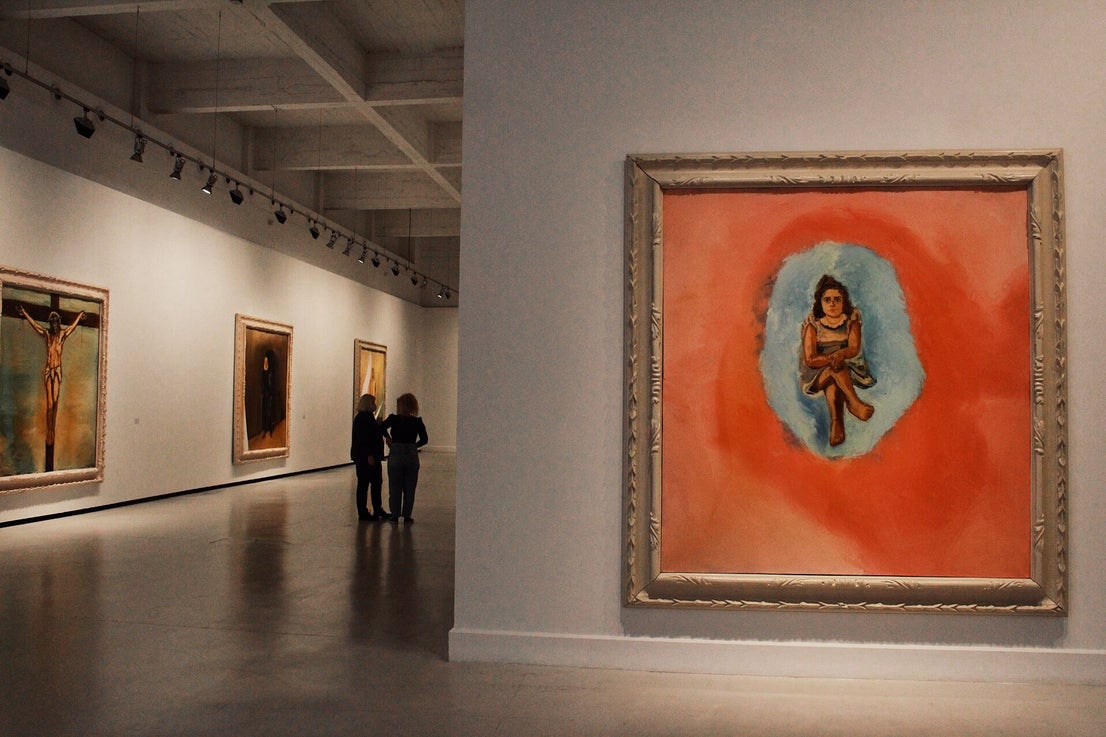 The North American artist recreates traditional Spanish paintings.