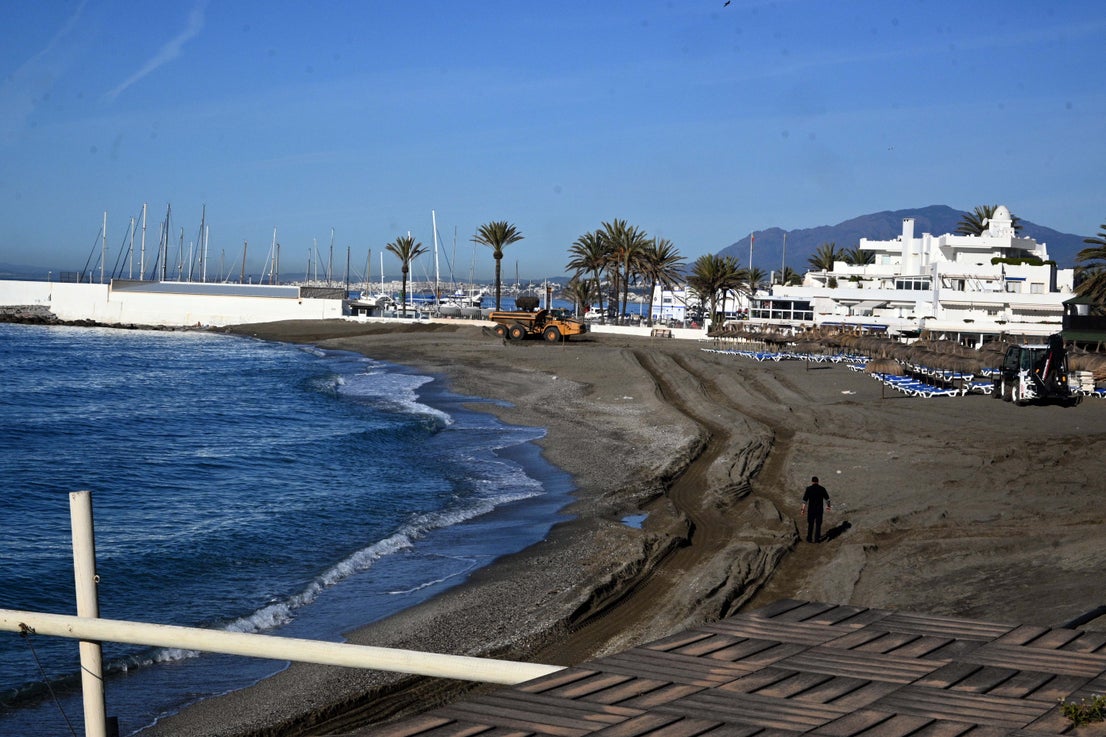 Playa de El Fuerte, in Marbella.
