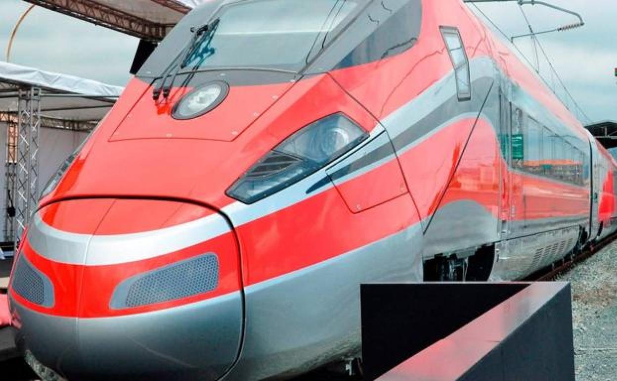 A prototype of the Iryo high-speed train. 