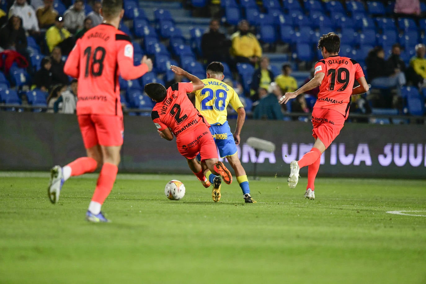 Malaga could not take the three points from Las Palmas.