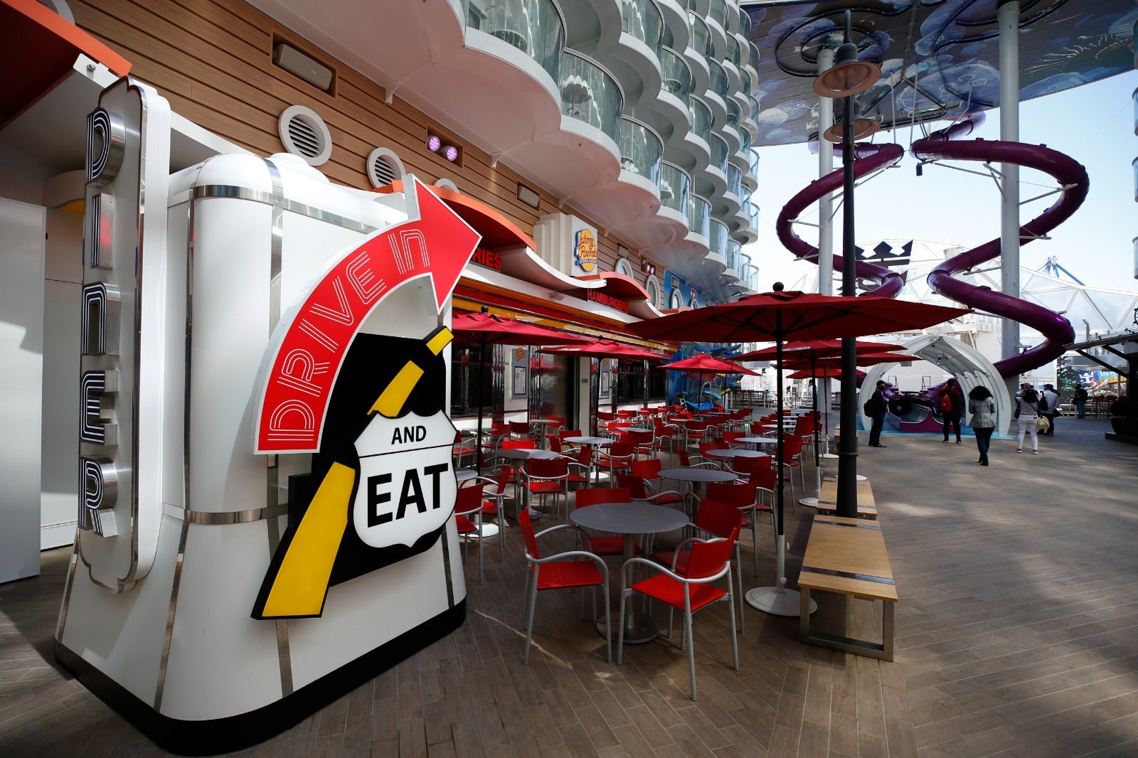 The Wonder of the Seas docks in Malaga, its first port of call in Spain.