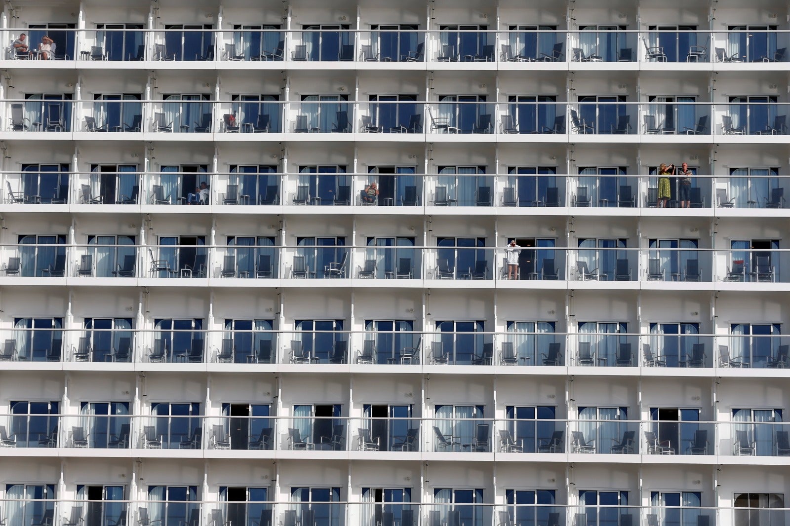 The Wonder of the Seas docks in Malaga, its first port of call in Spain.