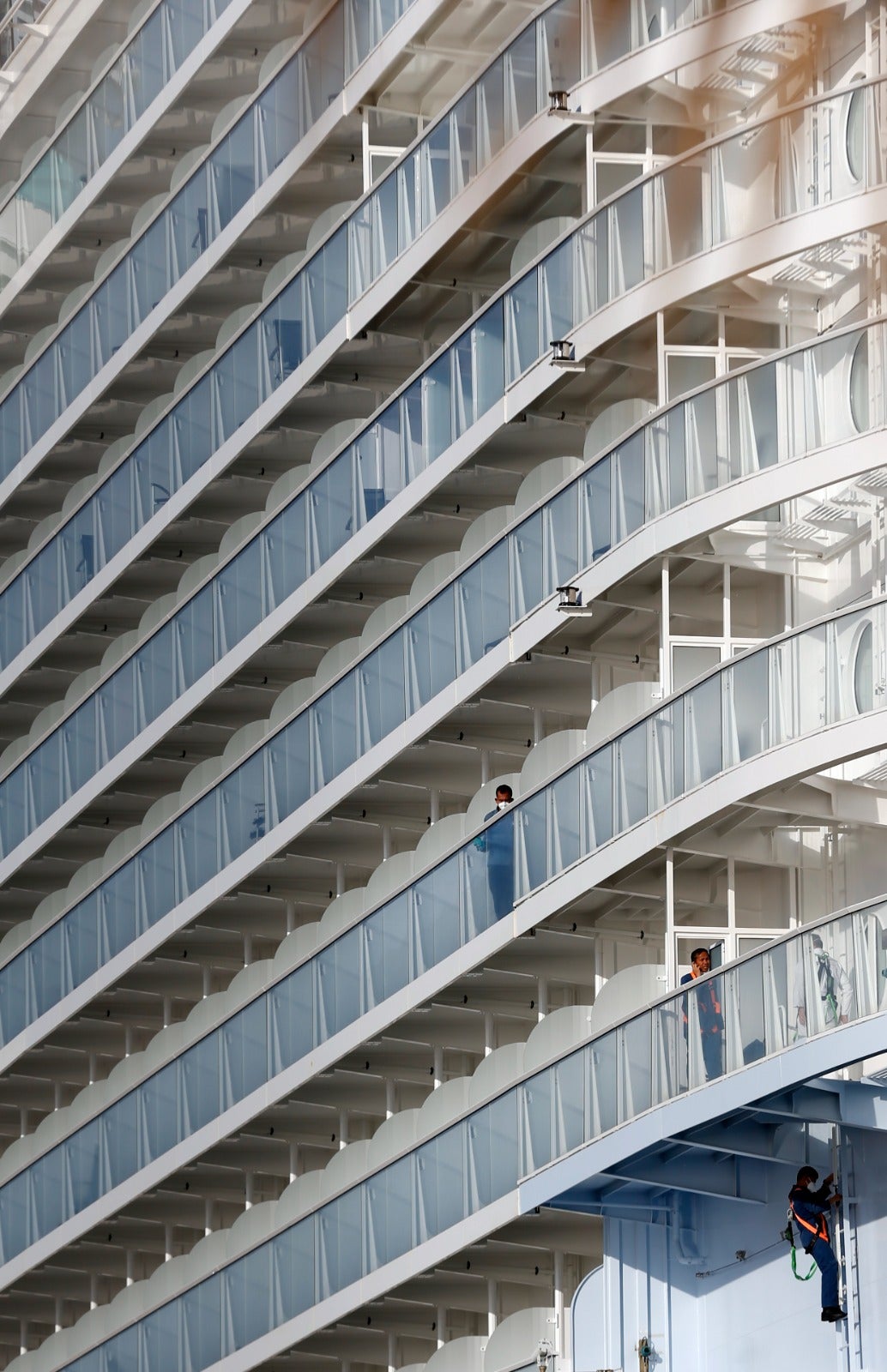 The Wonder of the Seas docks in Malaga, its first port of call in Spain.