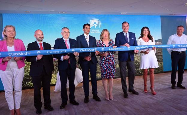 Officials at the opening on 9 May.