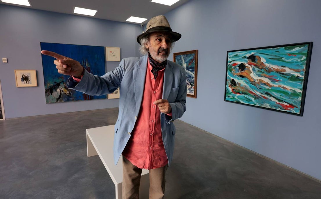 The artist from Malaga confronts his youthful work with his latest creation, a lament for humanity.