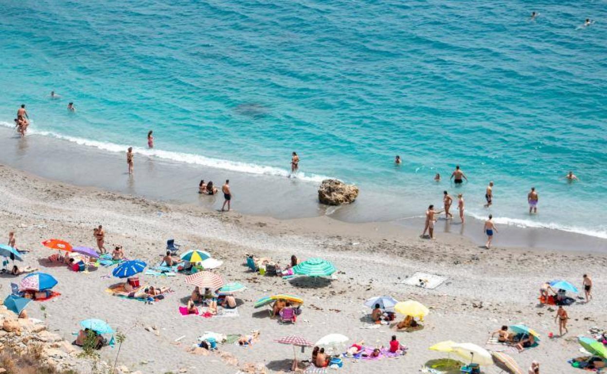 The beaches were packed at the weekend.