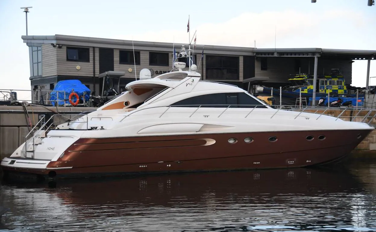 The luxury motor yacht Nike Net was seized early in the police investigation. 