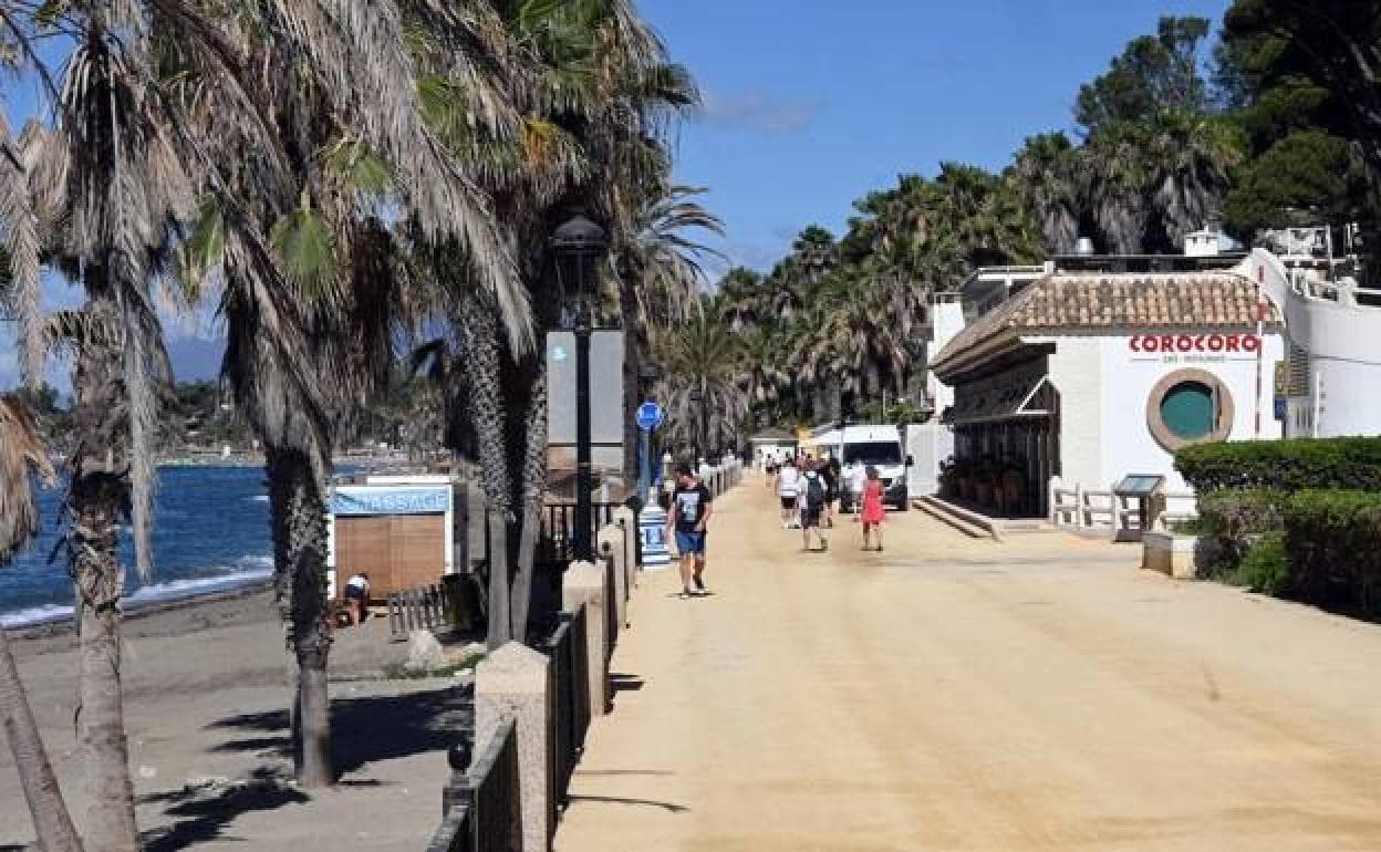 Marbella's promenade is at the centre of a row between the national and local governments 