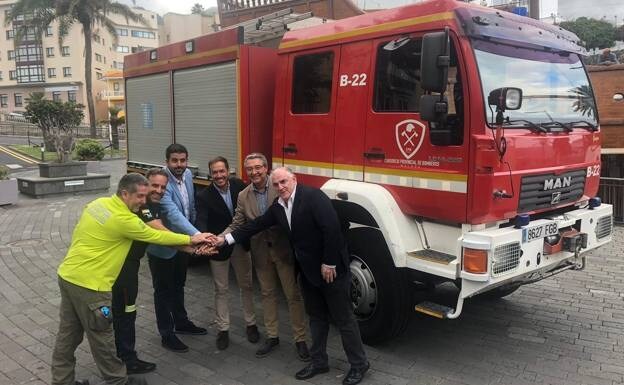 The fully-equipped fire engine was delivered on Thursday. 