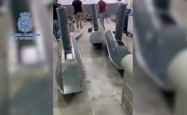 Police seize underwater drones capable of crossing the Strait of Gibraltar with 200 kilos of drugs