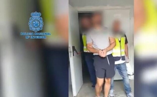 The arrest of the alleged kidnapper in Fuengirola. 