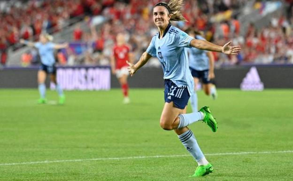Ninetieth-minute goal sets up Spain to play host England in UEFA Women’s Euro Championship