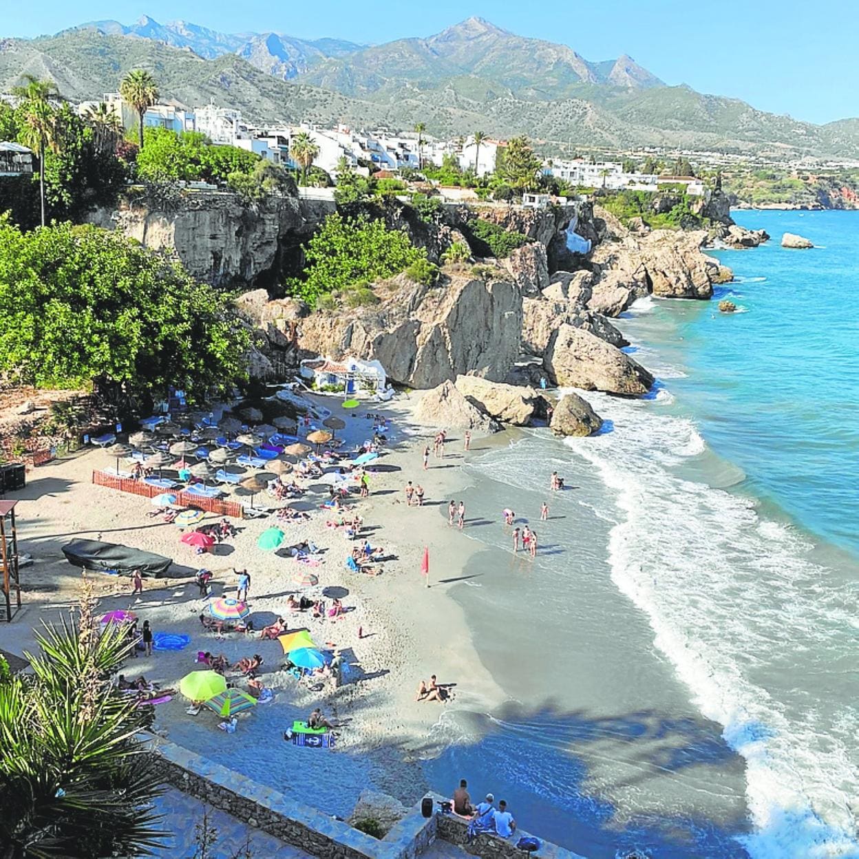 Special attention was paid to beaches around Nerja. 