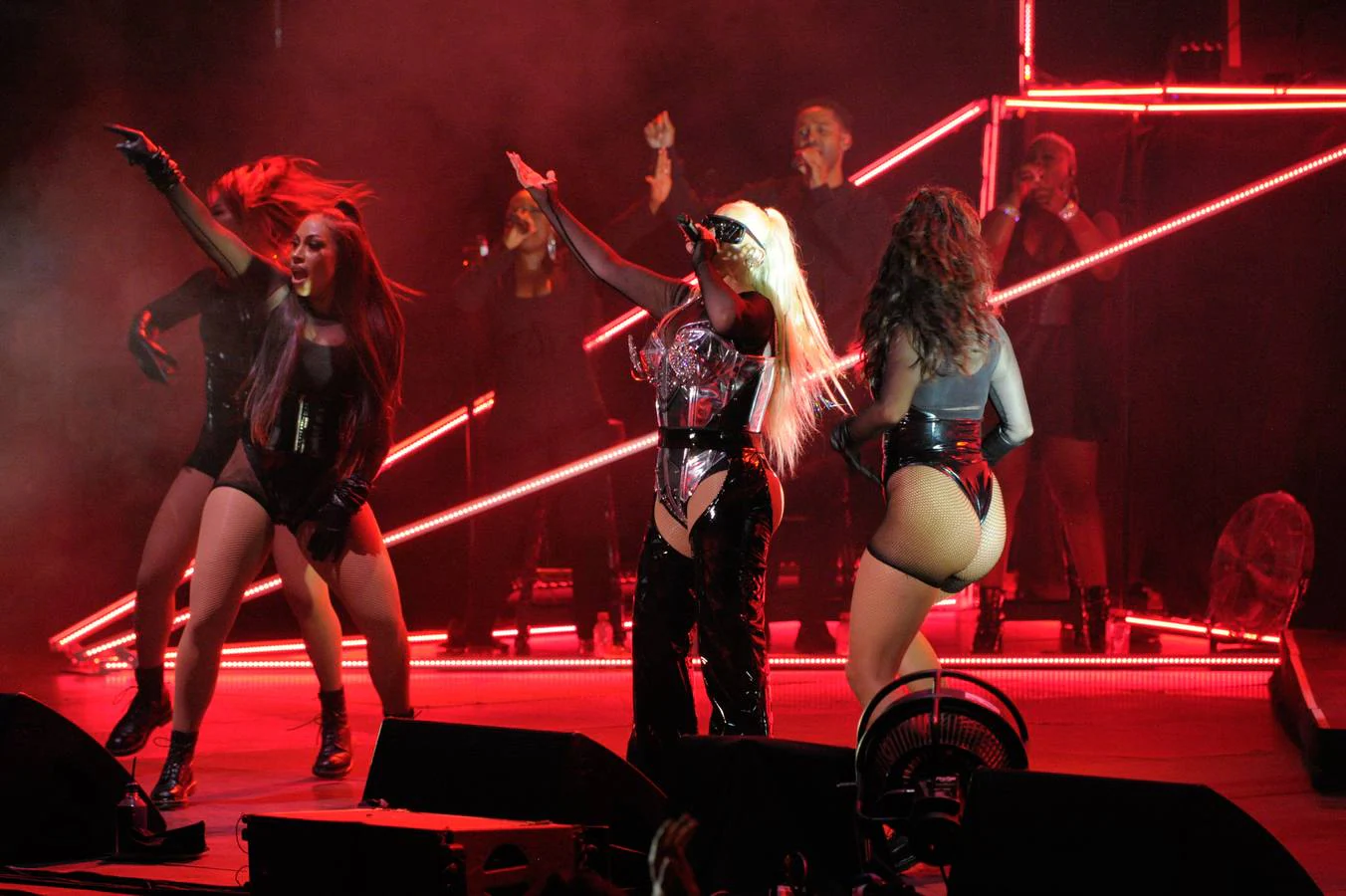 Christina Aguilera on stage at Starlite.