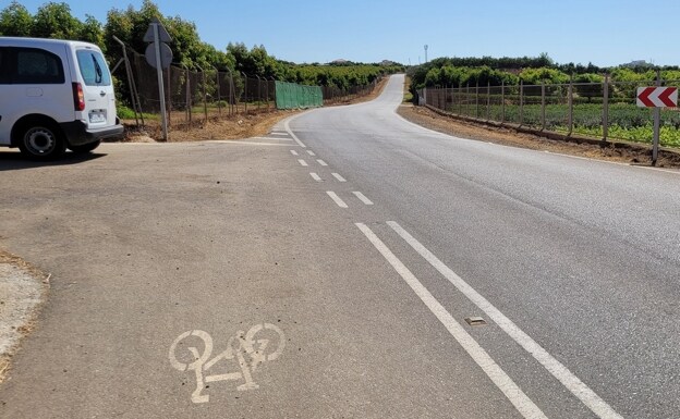 First phase of the bike lane between Torrealquería and El Romeral. 