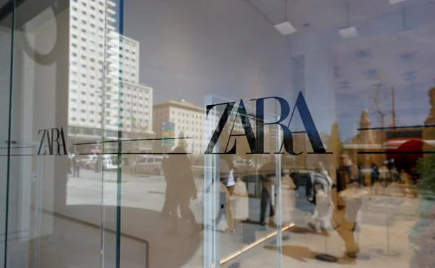 The Zara logo on one of its Spanish stores. 