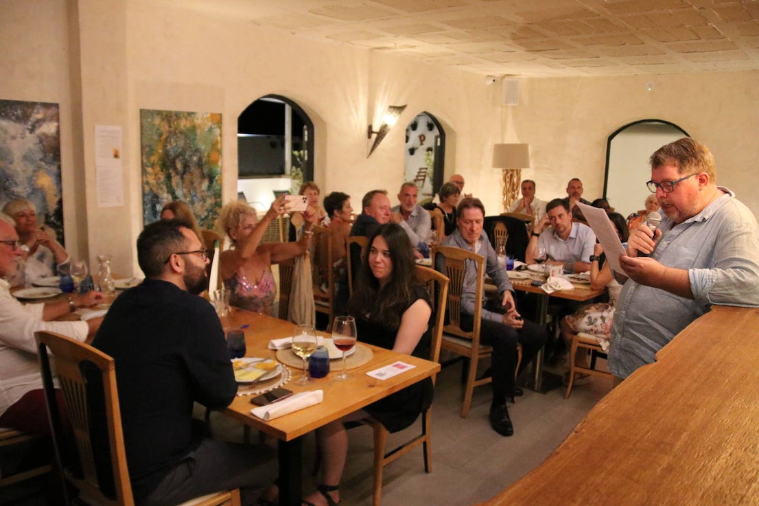 Tuesday’s gala dinner for the Costa Press Club's 20th anniversary was attended by members and guests, including representatives of the Spanish press association and Malaga University