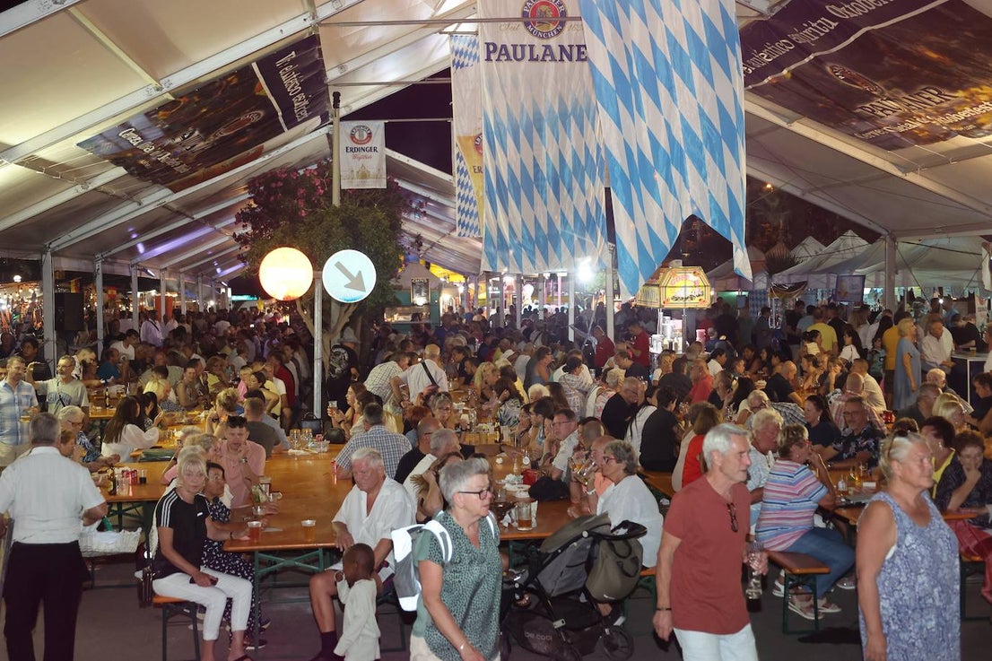 More than 500 people attended the first night of the Oktoberfest event in Torrox.