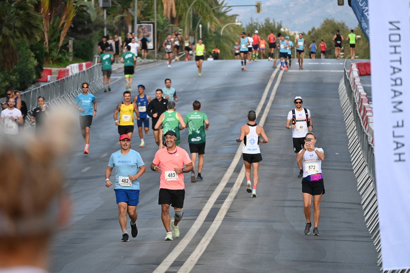 Some 655 people took part in the race, with five runners completing the event in under an hour and ten minutes.