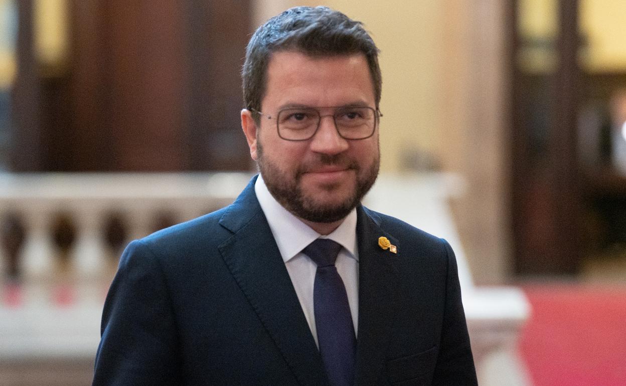 Pere Aragonès this week. 