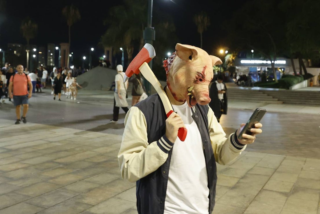 Halloween in the centre of Malaga. 