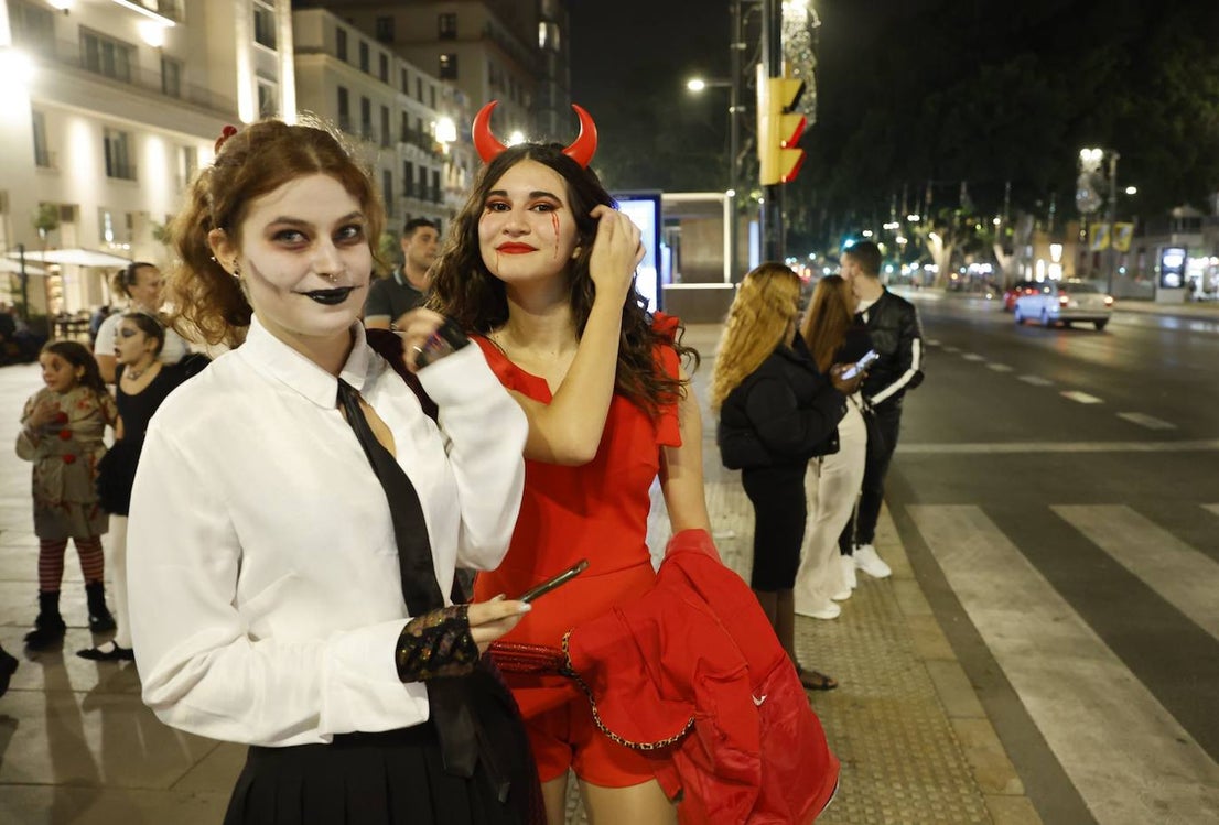 Halloween in the centre of Malaga.