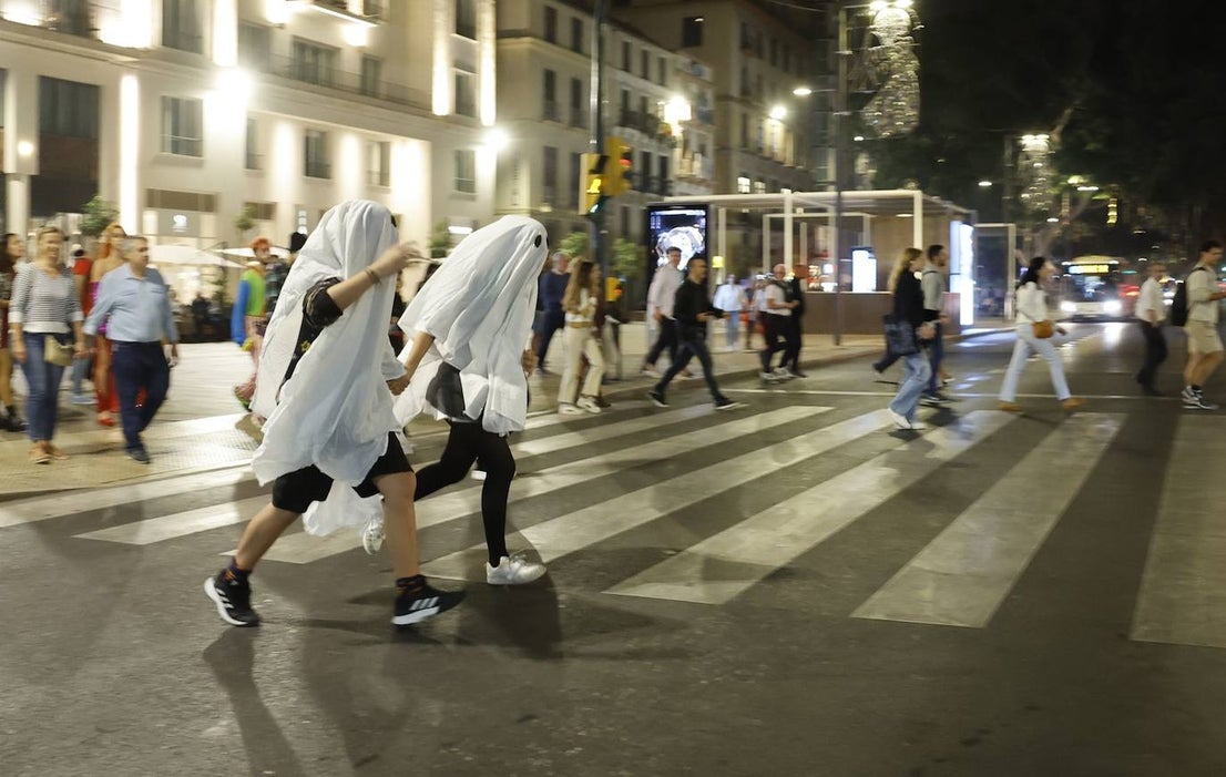 Halloween in the centre of Malaga. 
