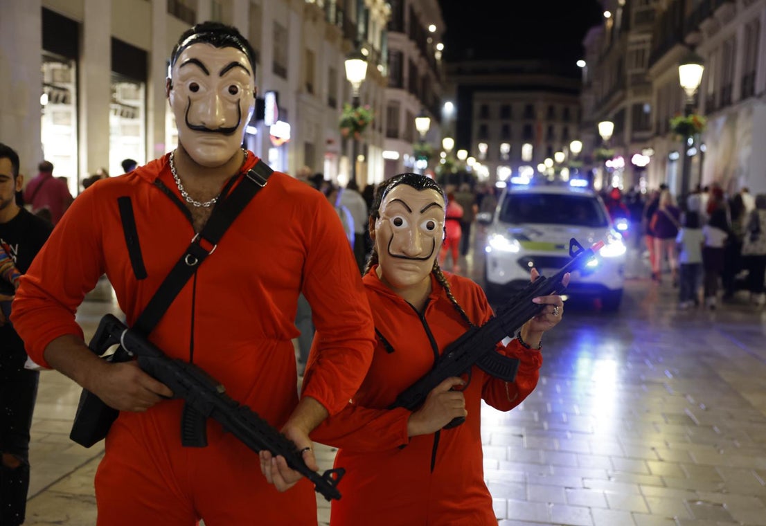 Halloween in the centre of Malaga. 