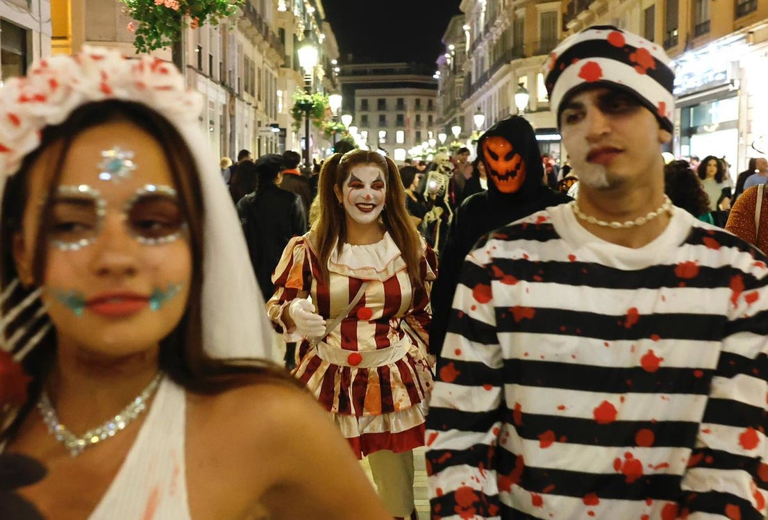 Halloween in the centre of Malaga. 