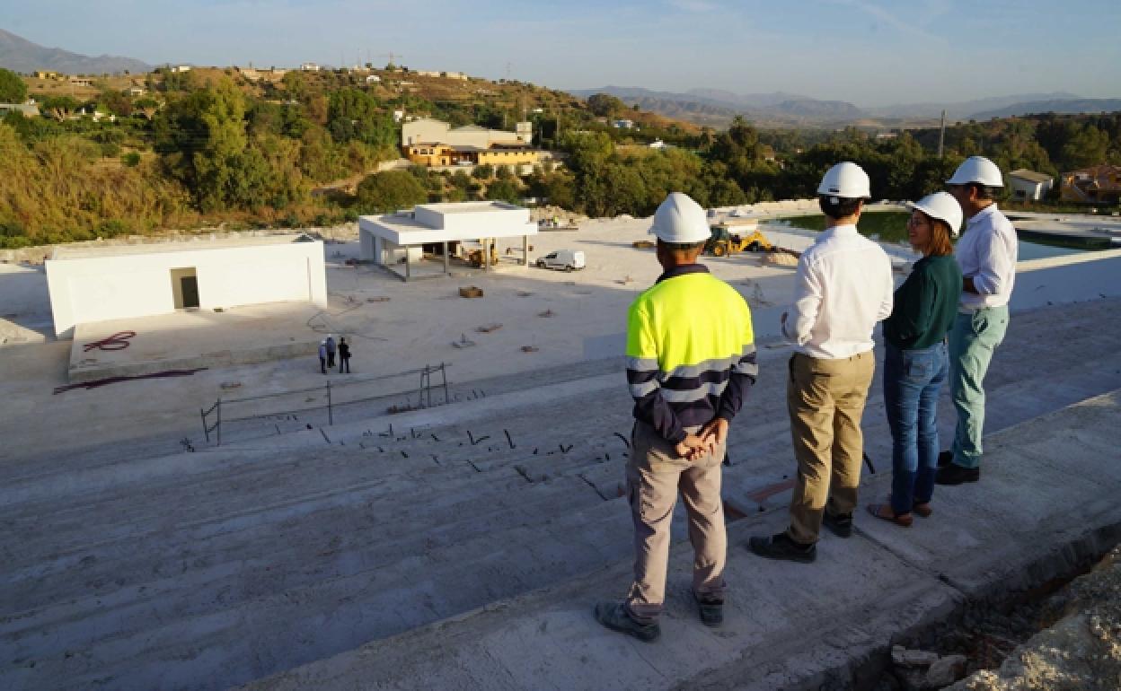 Construction of the new park is making progress. 
