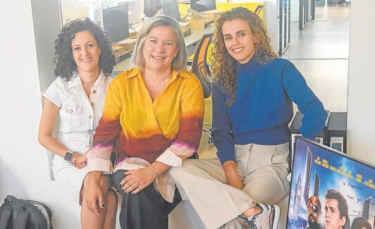 Cristina Armario, Silvia Aráez and María Cabello of Fresco Film. 