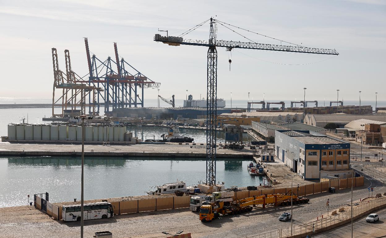 The Mario López shipyard, in Malaga. 