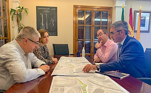 Meeting about the proposed new train station. 