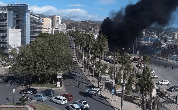 Emergency services at the scene.