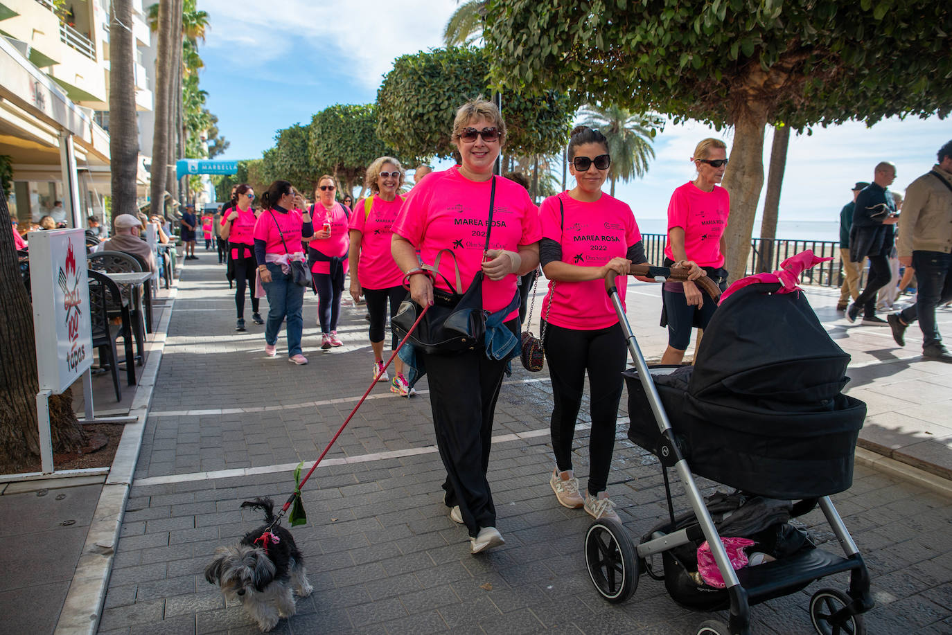Wave of pink in Marbella as more than 3,000 take part in cancer awareness walk