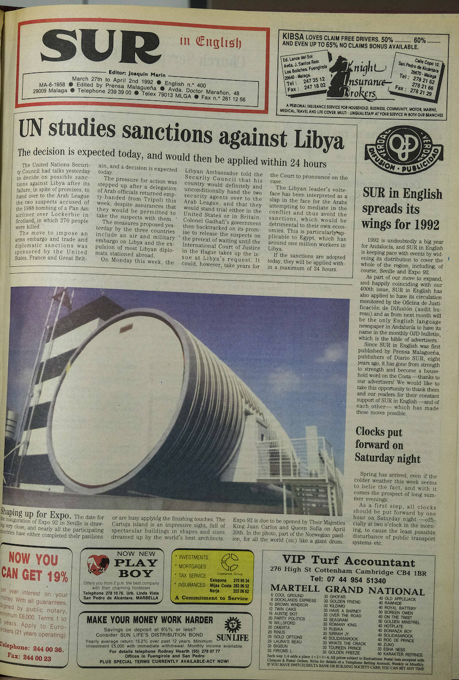 27 March 1992
