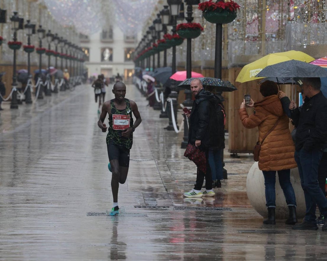 Runners in the Generali Malaga Marathon race on Sunday, 11 December 2022