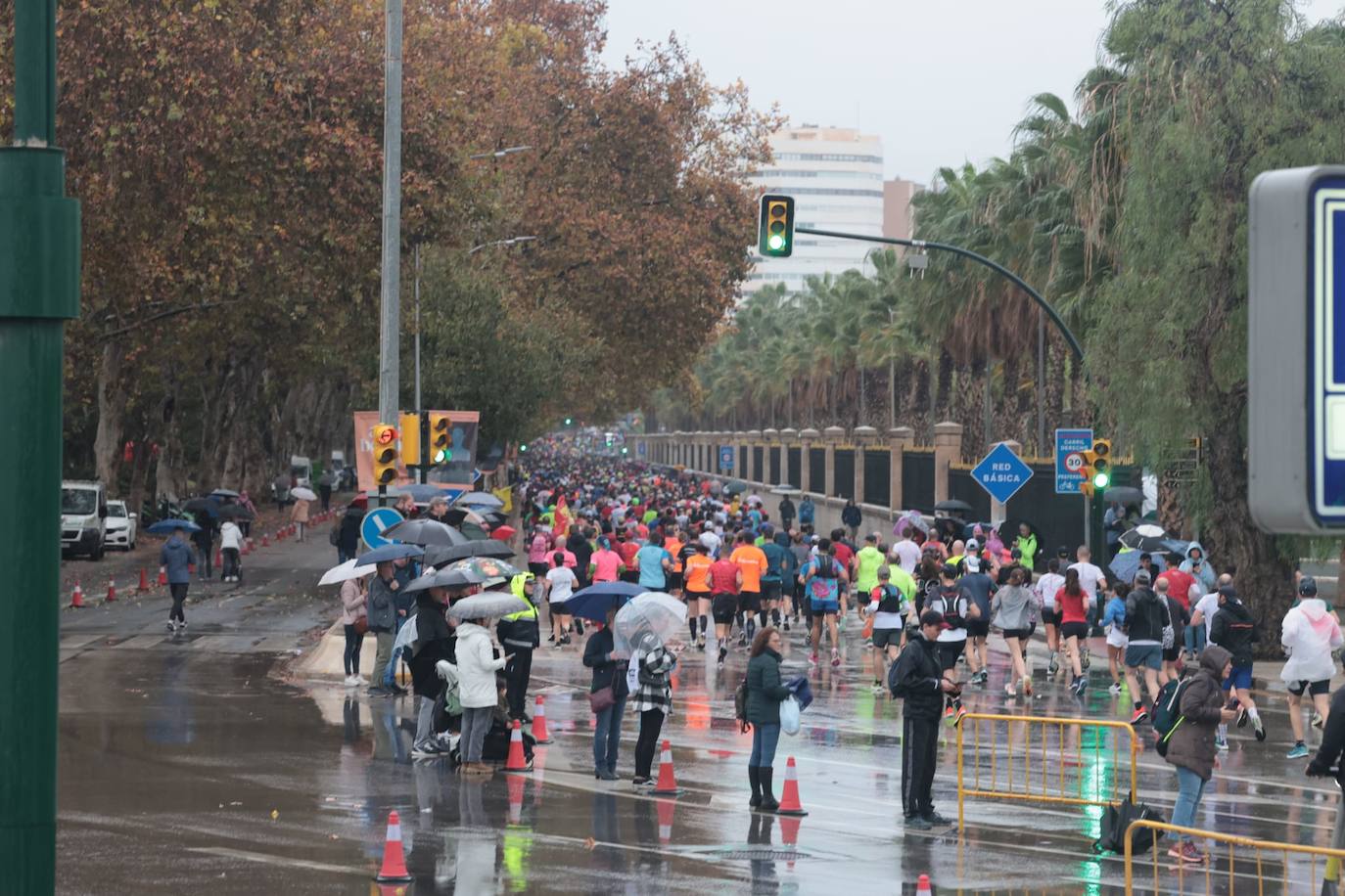 Runners in the Generali Malaga Marathon race on Sunday, 11 December 2022