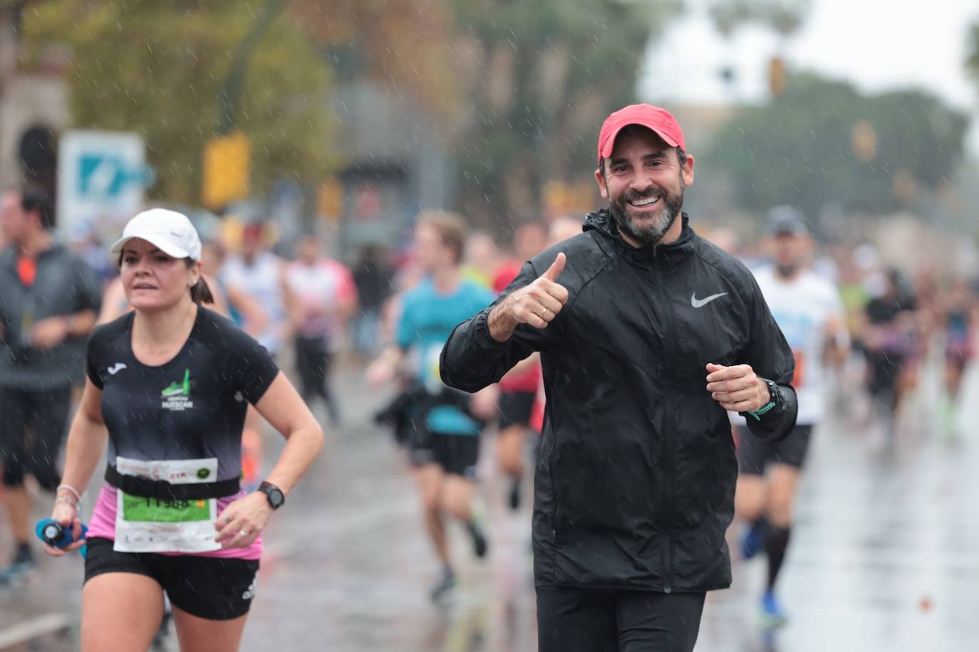 Runners in the Generali Malaga Marathon race on Sunday, 11 December 2022