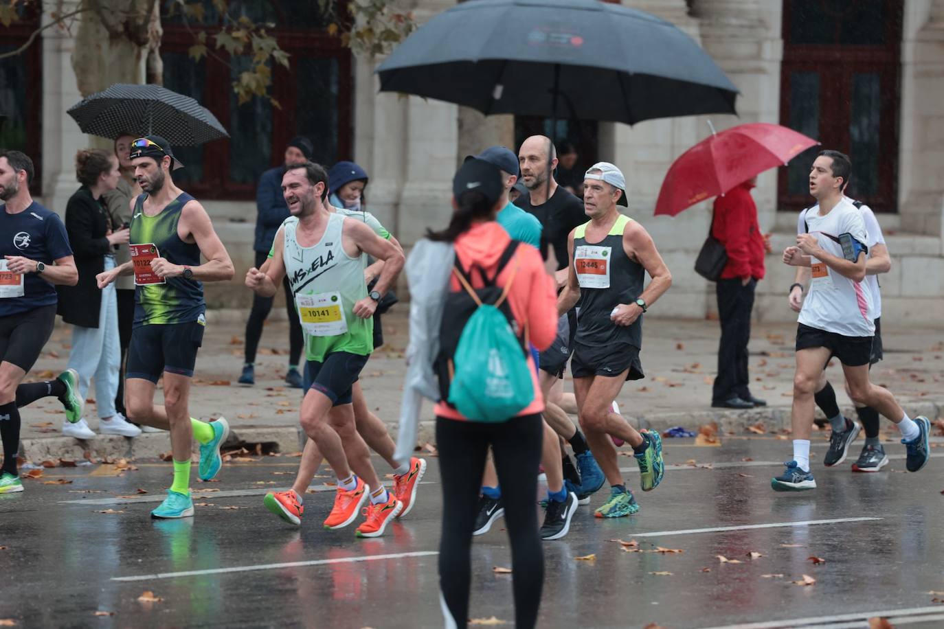 Runners in the Generali Malaga Marathon race on Sunday, 11 December 2022