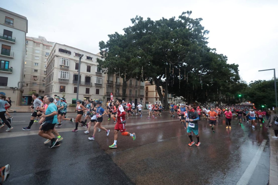 Runners in the Generali Malaga Marathon race on Sunday, 11 December 2022