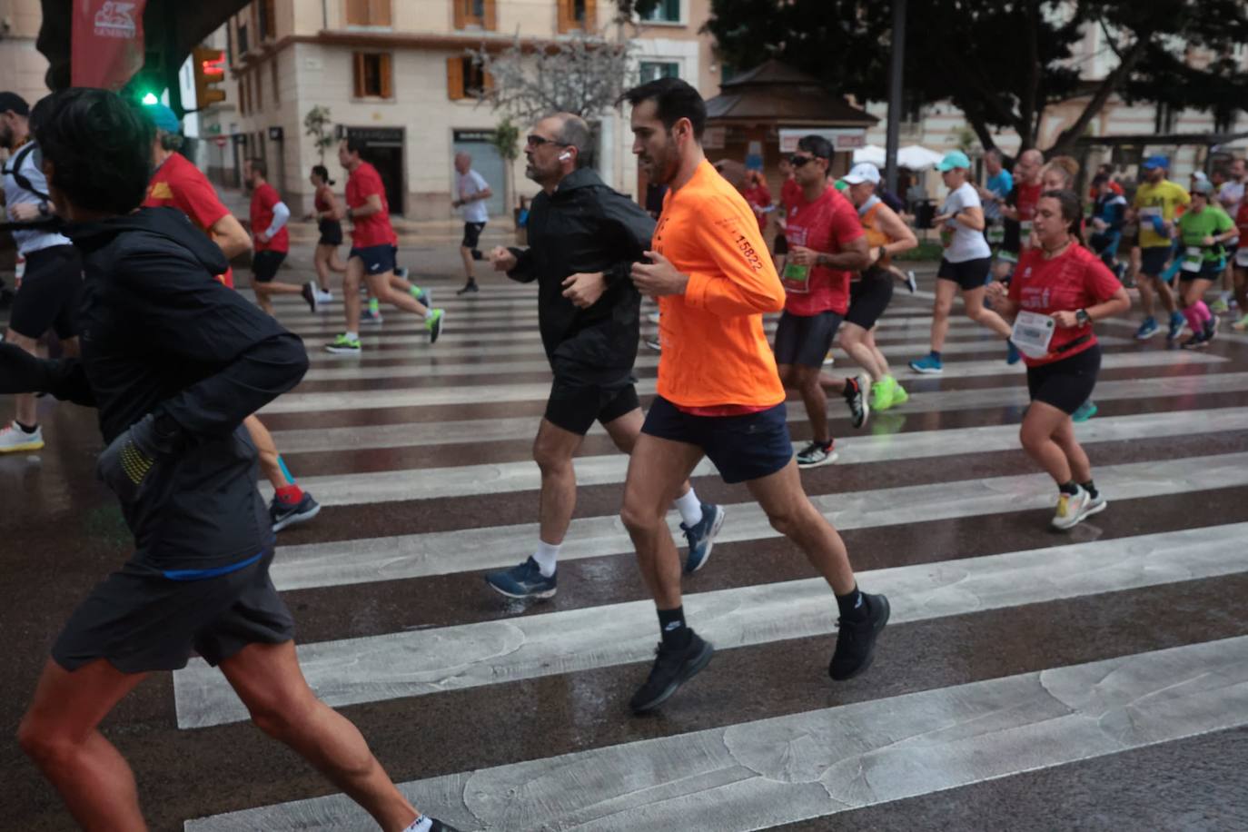 Runners in the Generali Malaga Marathon race on Sunday, 11 December 2022