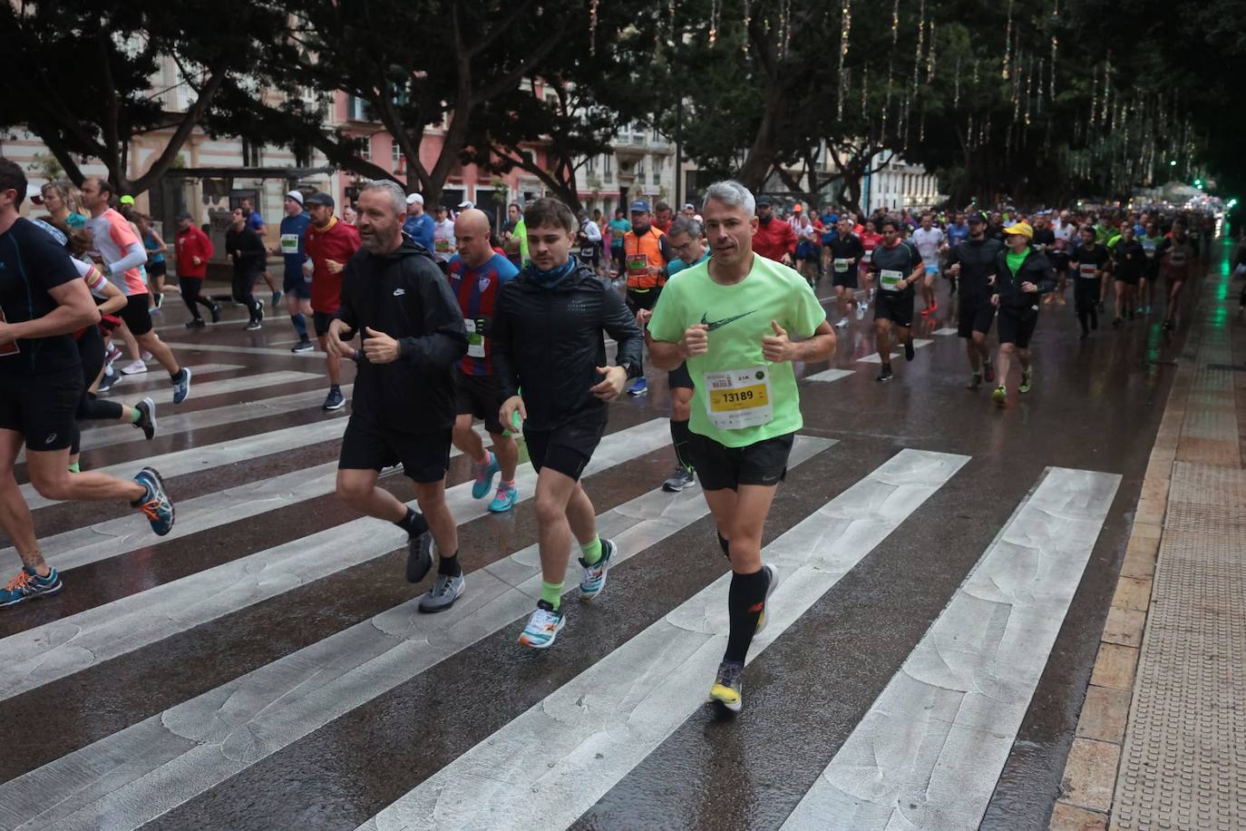 Runners in the Generali Malaga Marathon race on Sunday, 11 December 2022