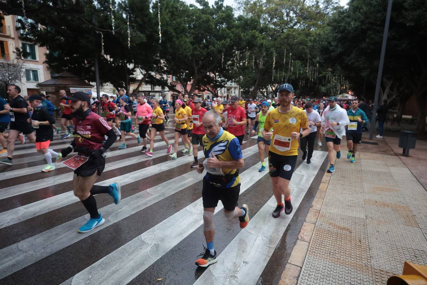 Runners in the Generali Malaga Marathon race on Sunday, 11 December 2022