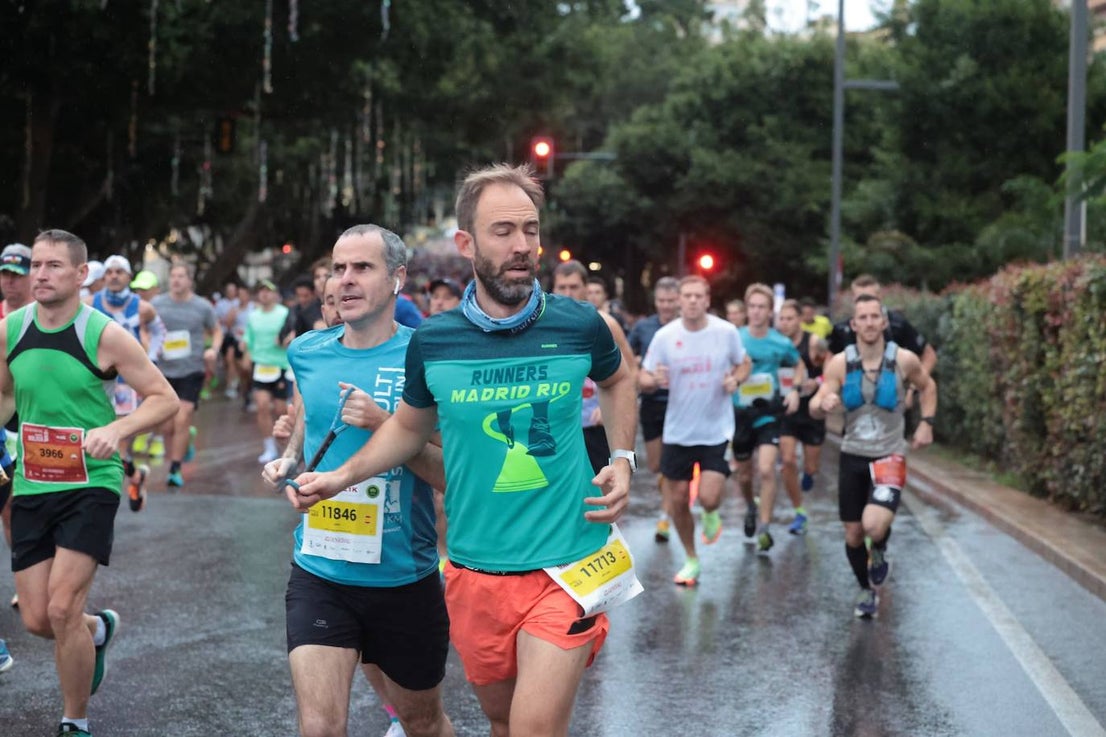 Runners in the Generali Malaga Marathon race on Sunday, 11 December 2022