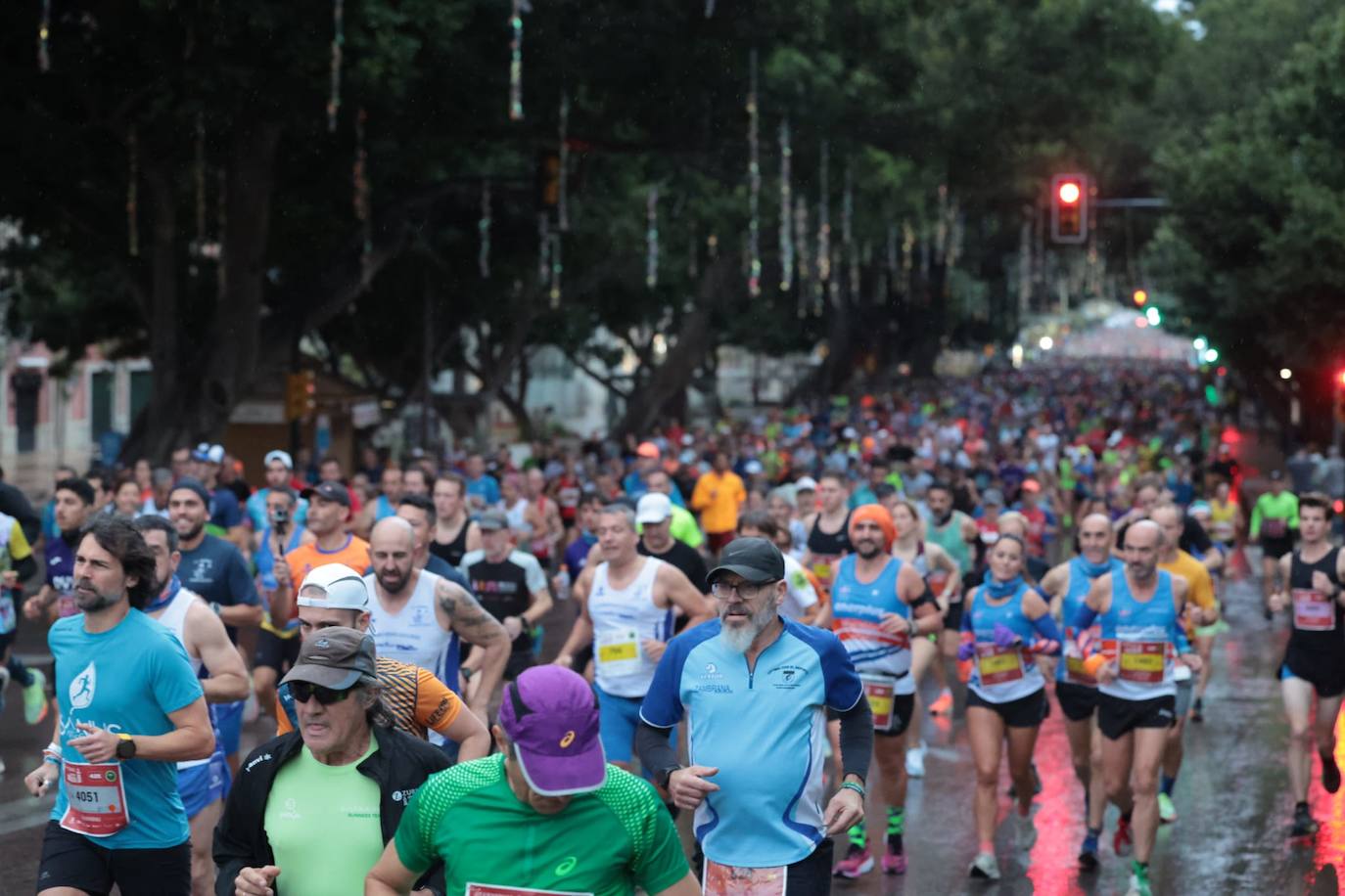 Runners in the Generali Malaga Marathon race on Sunday, 11 December 2022