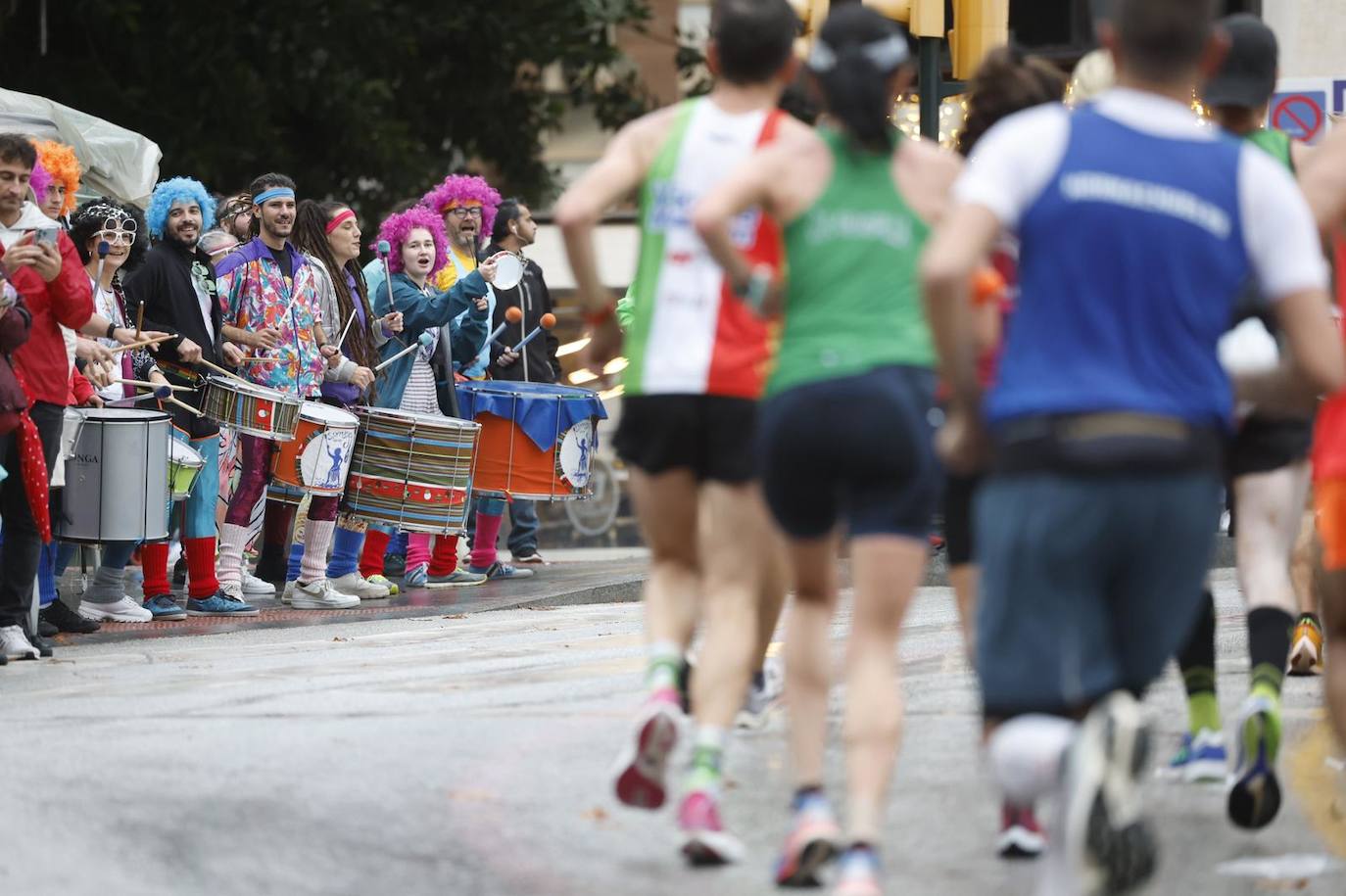 Runners in the Generali Malaga Marathon race on Sunday, 11 December 2022