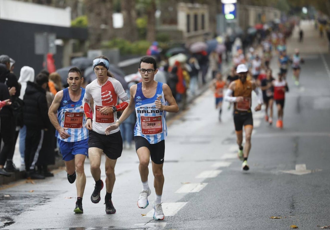 Runners in the Generali Malaga Marathon race on Sunday, 11 December 2022